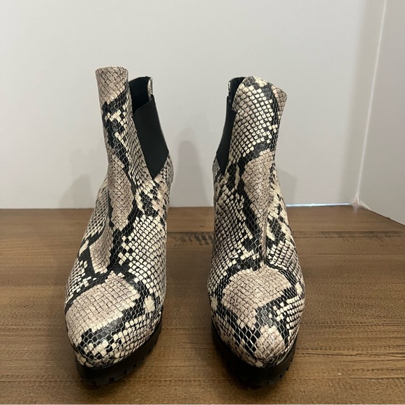 All Saints Sarris Snakeskin Bootie 40 - Picture 3 of 15